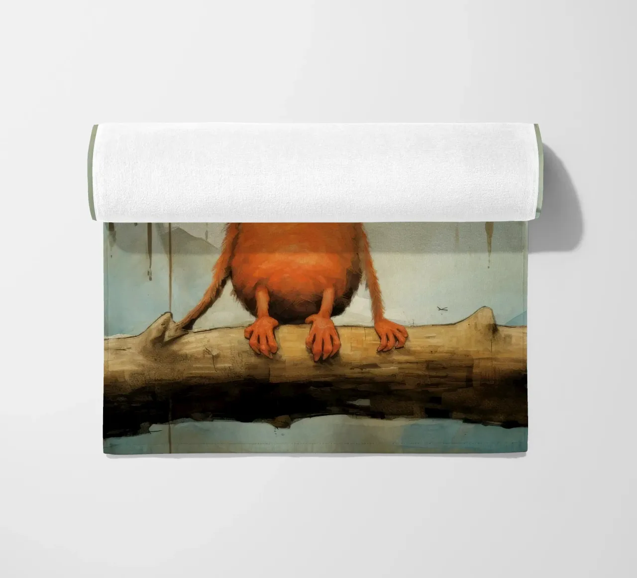 Tarsio minimo 2 telo mare da Minimal Animal Art