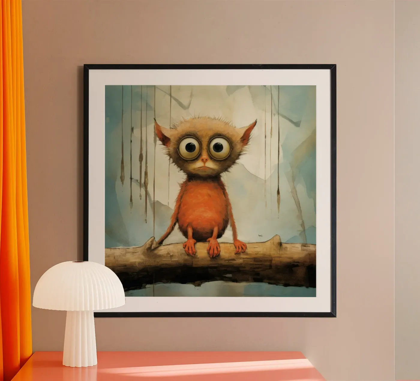 Minimo Tarsier poster da Minimal Animal Art