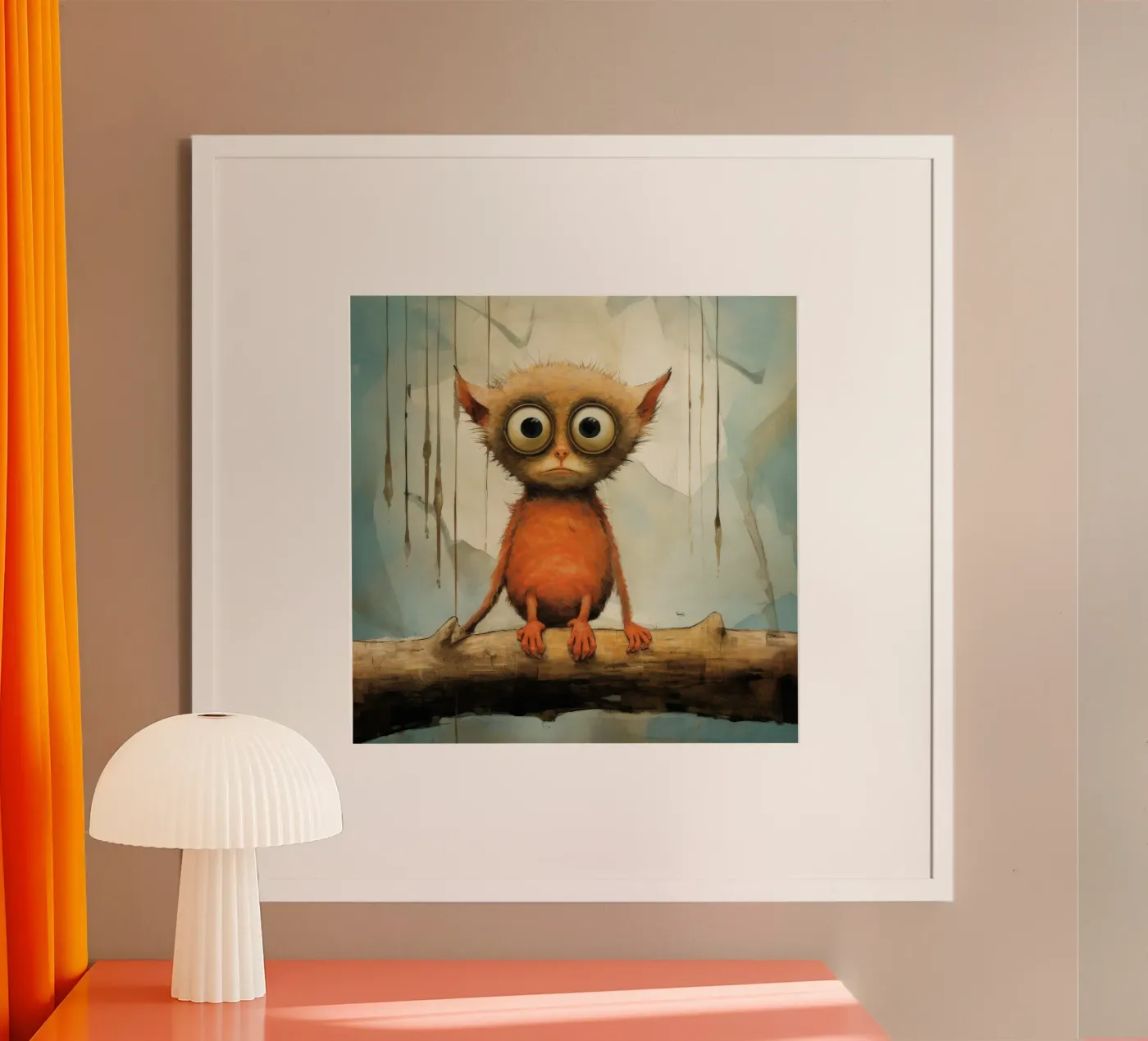 Minimo Tarsier poster da Minimal Animal Art