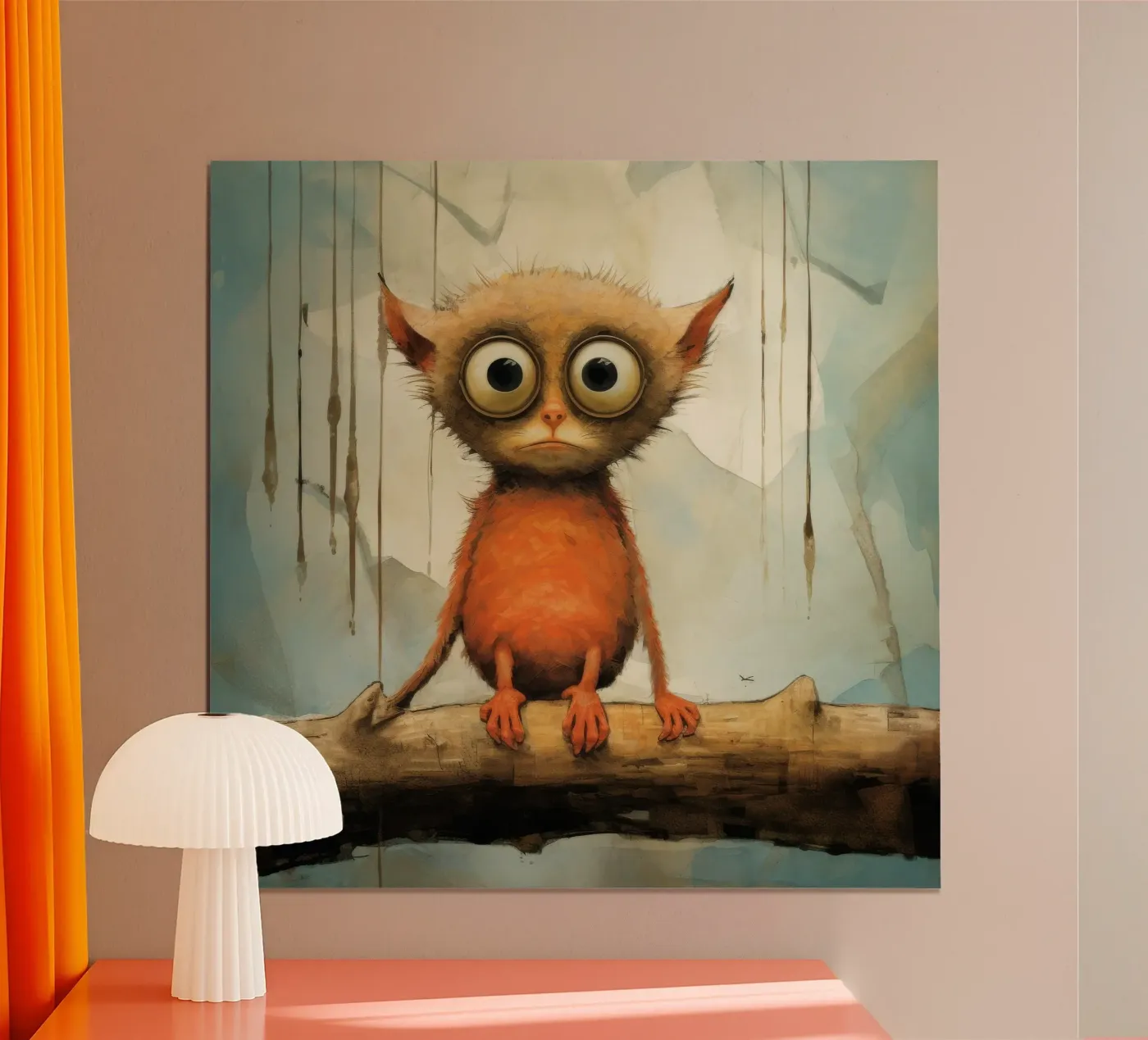 Minimo Tarsier poster da Minimal Animal Art
