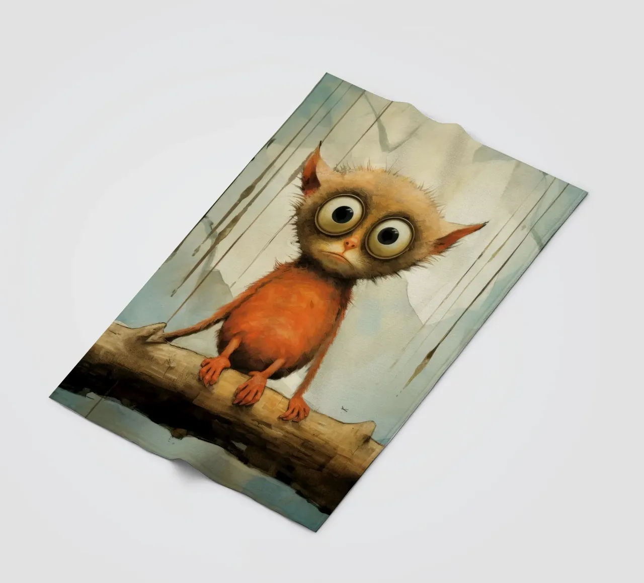 Tarsio minimo 2 coperta in pile da Minimal Animal Art