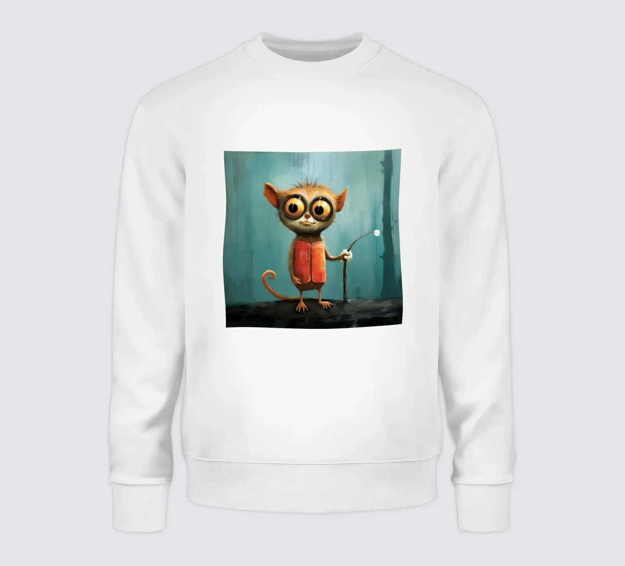 Minimal Tarsier 3 felpa da Minimal Animal Art