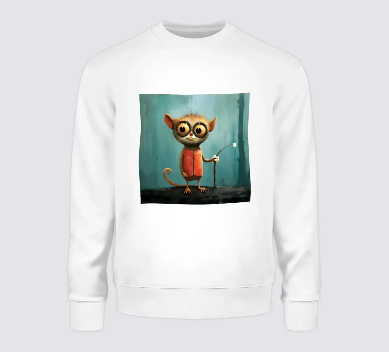 Minimal Tarsier 3 felpa da Minimal Animal Art