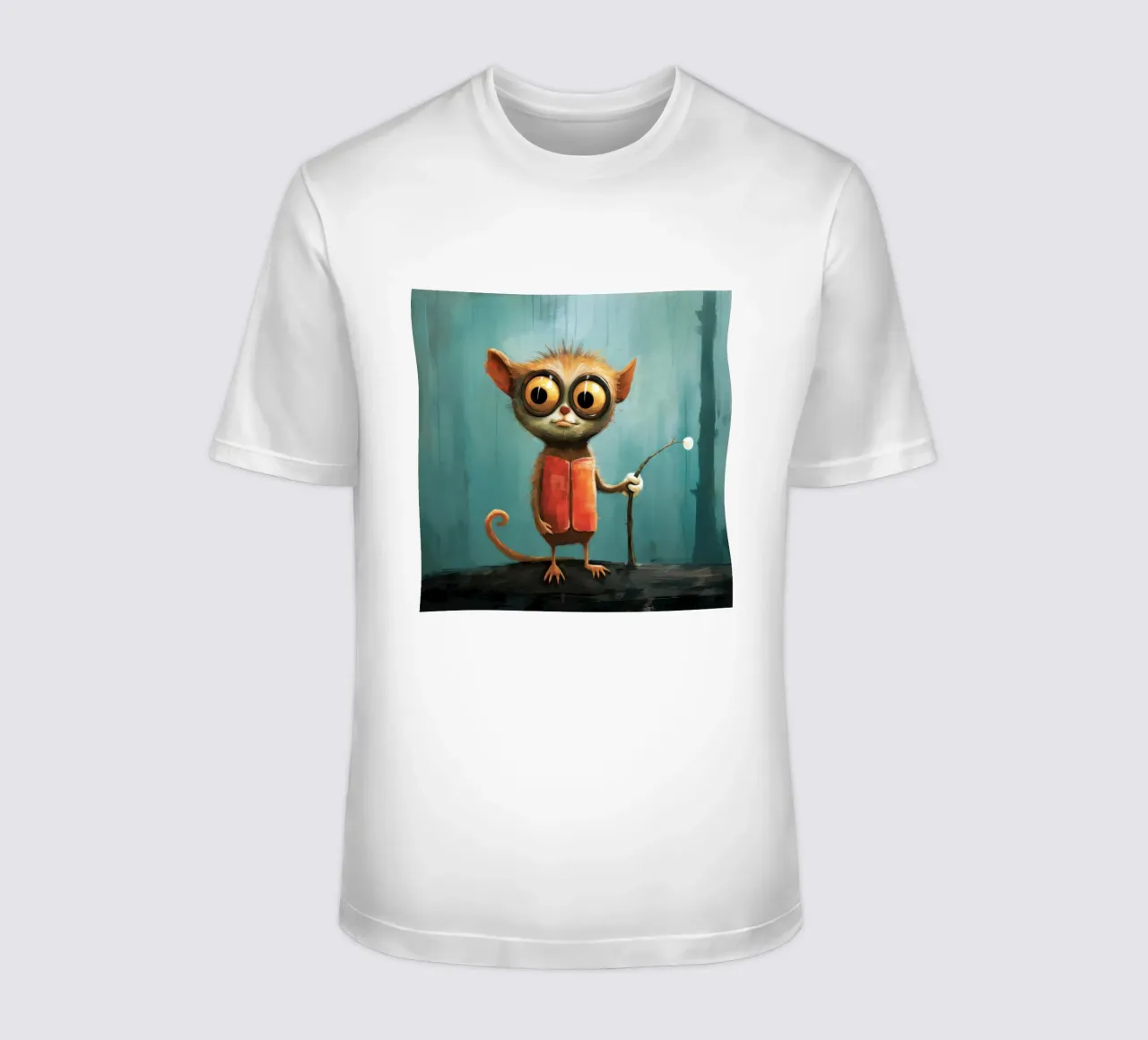Minimal Tarsier 3 t-shirt da Minimal Animal Art