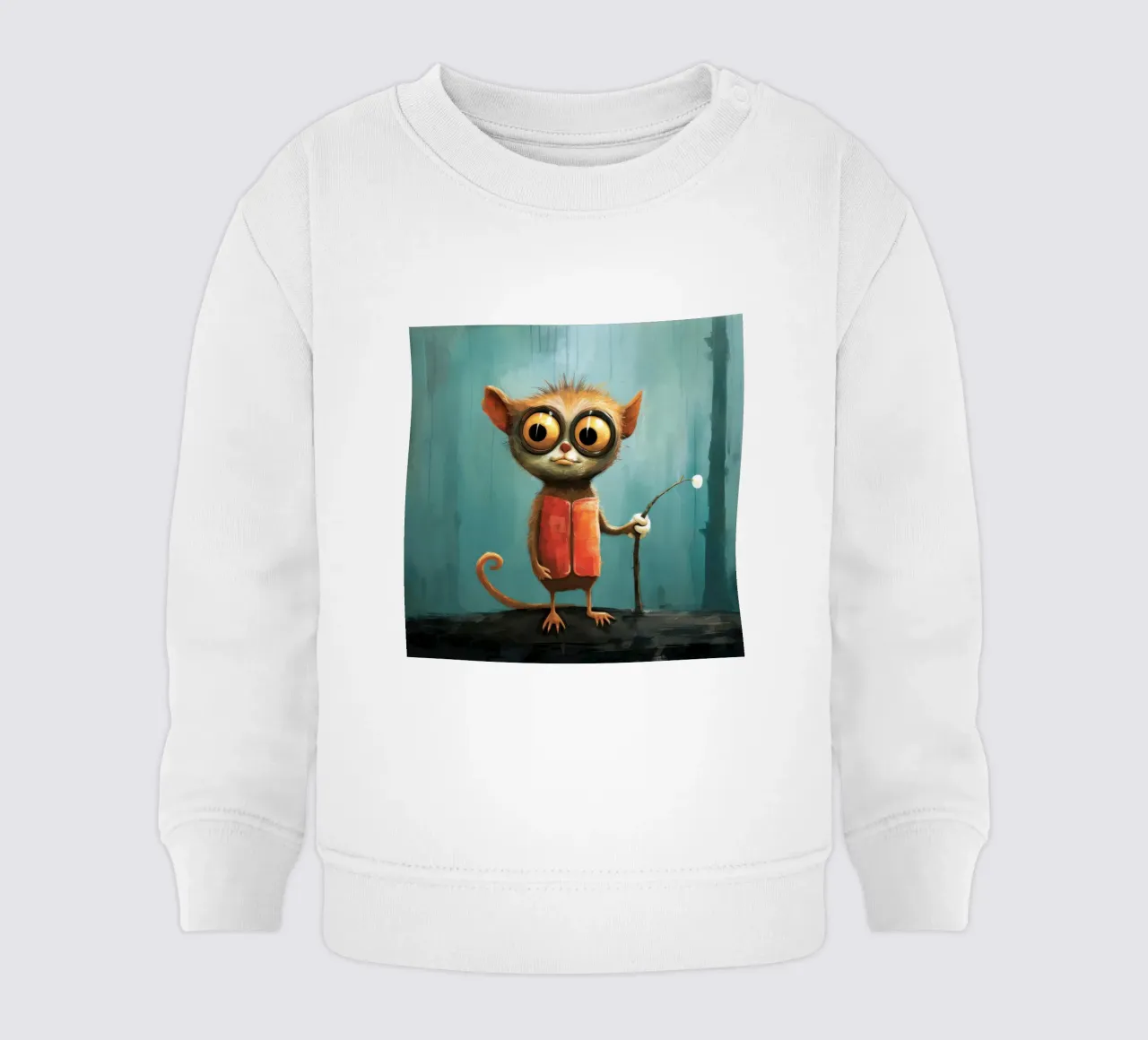 Minimal Tarsier 3 felpa neonato da Minimal Animal Art