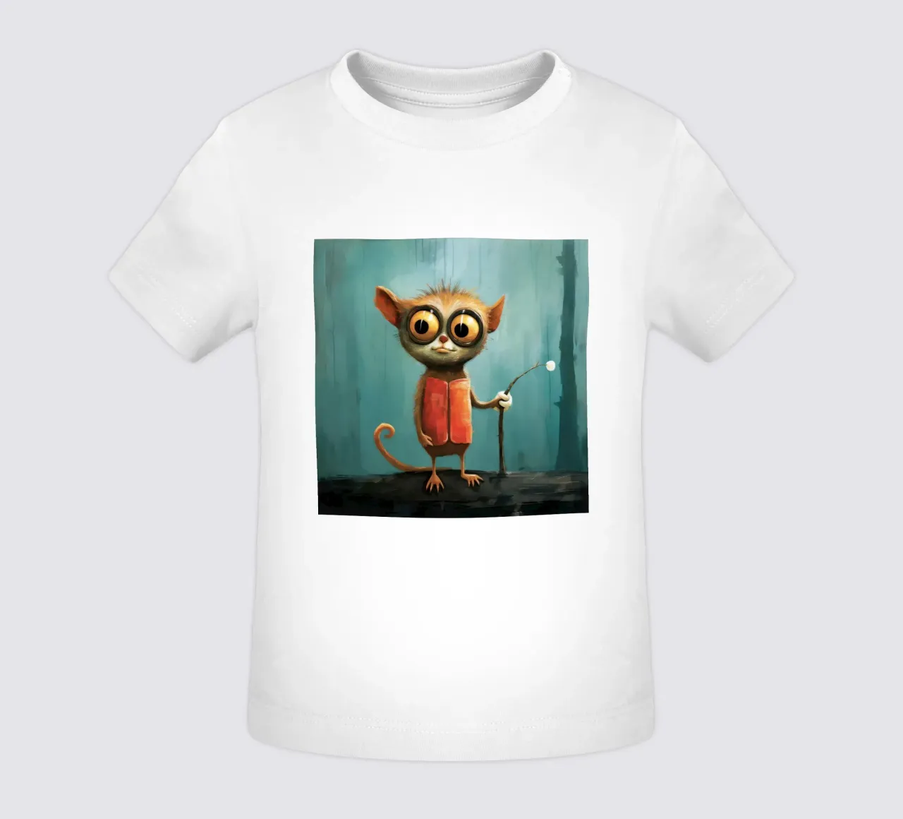 Minimal Tarsier 3 maglietta neonato da Minimal Animal Art