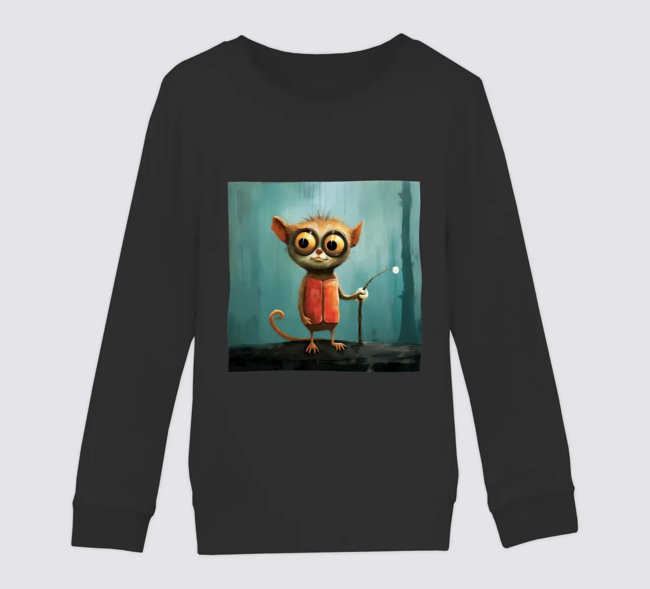 Minimal Tarsier 3 felpa bambino da Minimal Animal Art