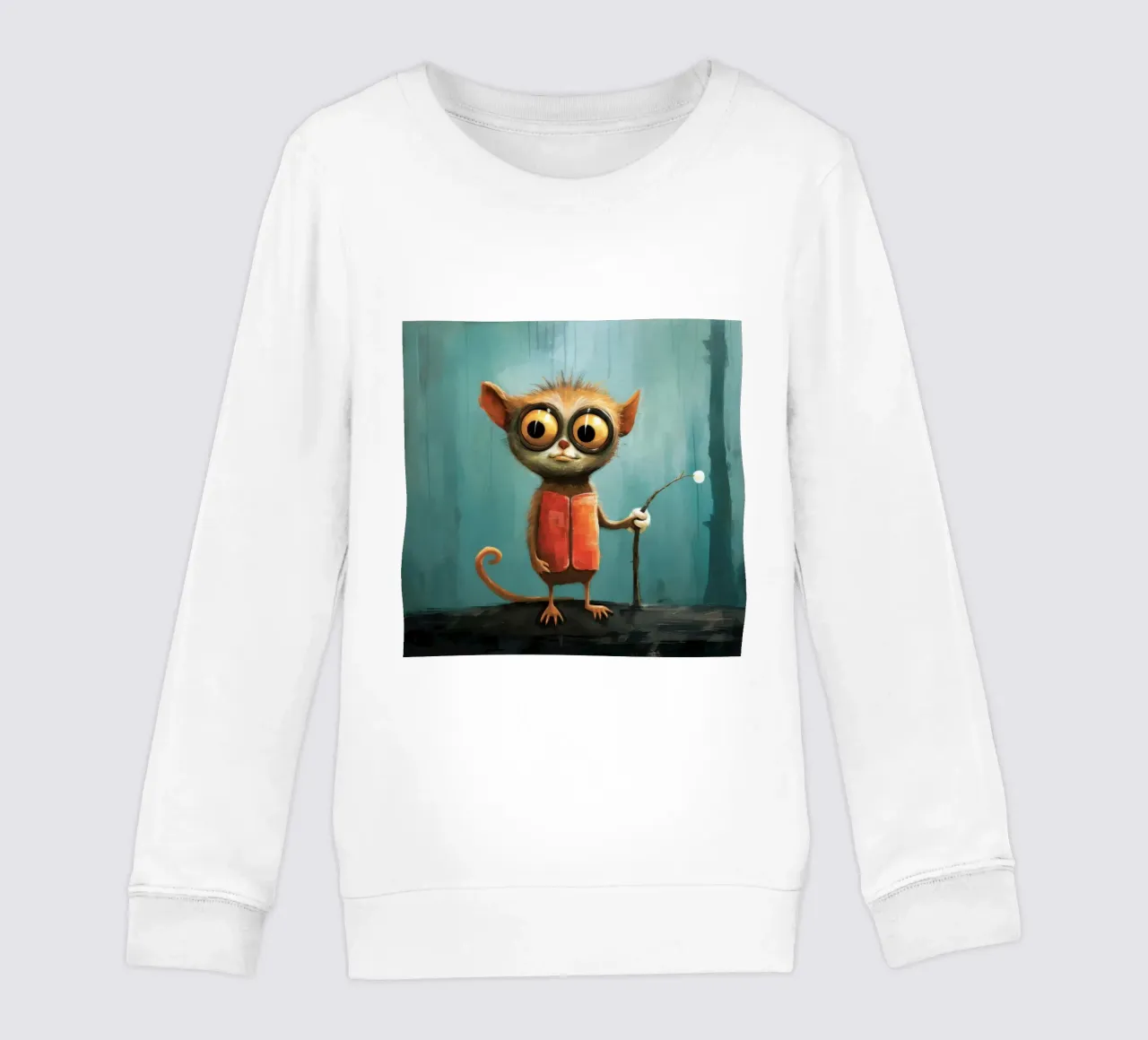 Minimal Tarsier 3 felpa bambino da Minimal Animal Art