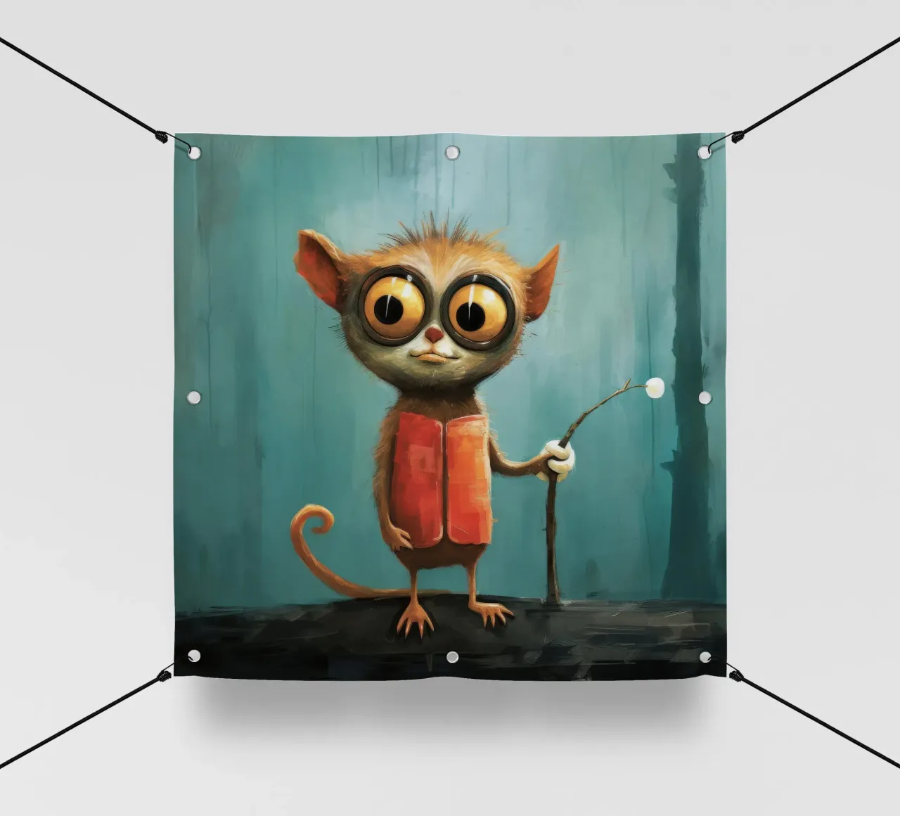 Minimal Tarsier 3 telo in pvc da Minimal Animal Art