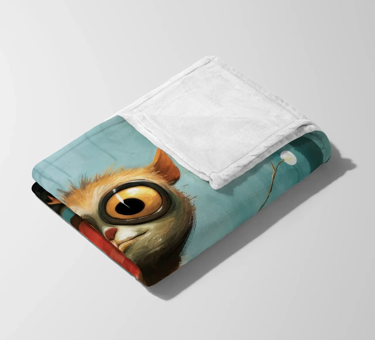Minimal Tarsier 3 coperta in pile da Minimal Animal Art