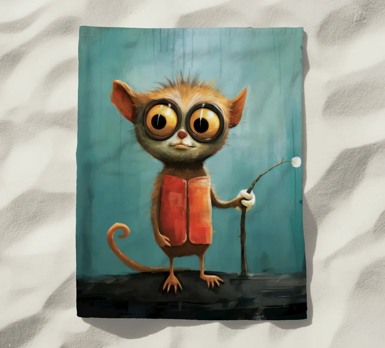 Minimal Tarsier 3 telo mare da Minimal Animal Art