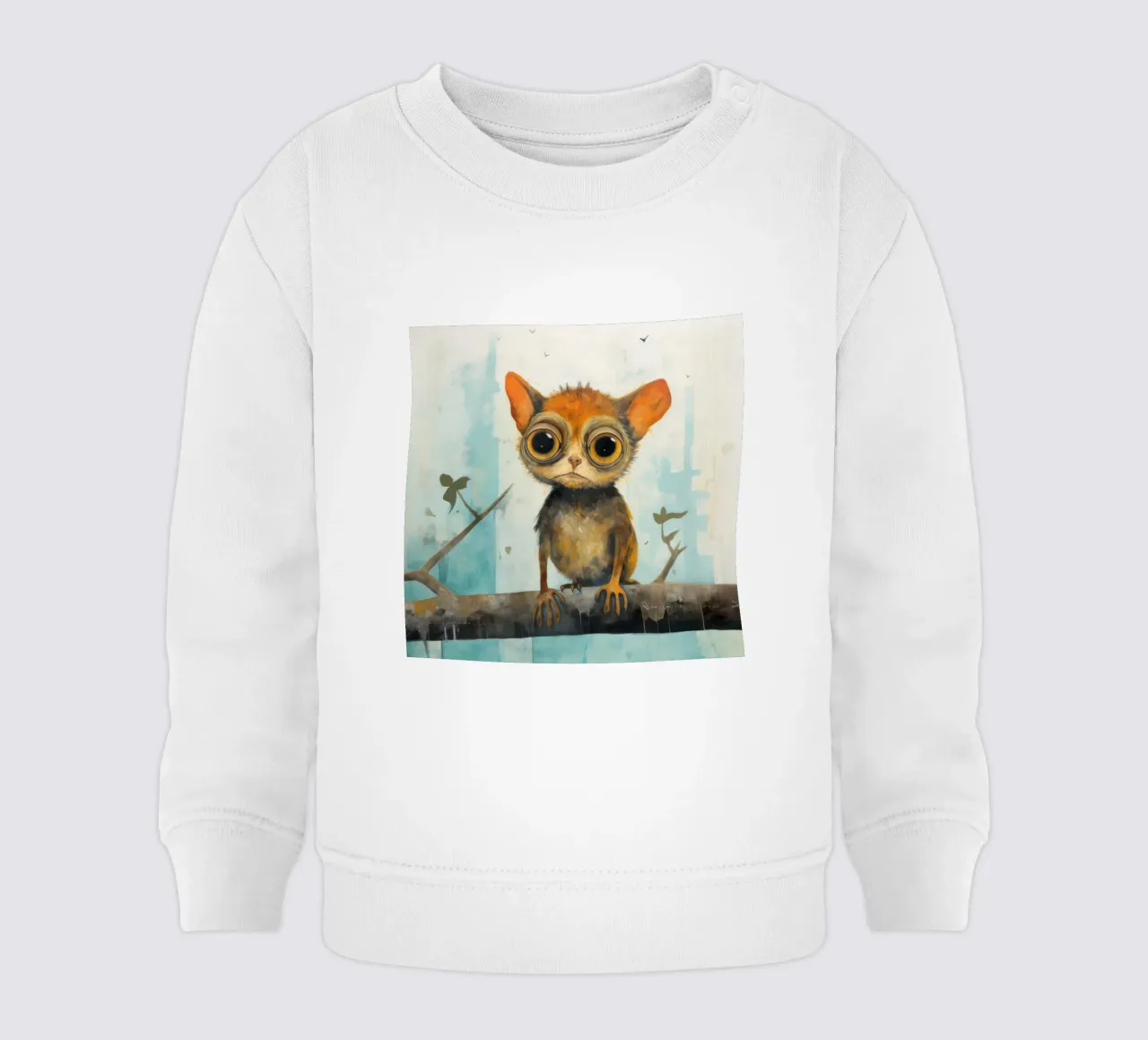 Tarsio minimo 1 felpa neonato da Minimal Animal Art