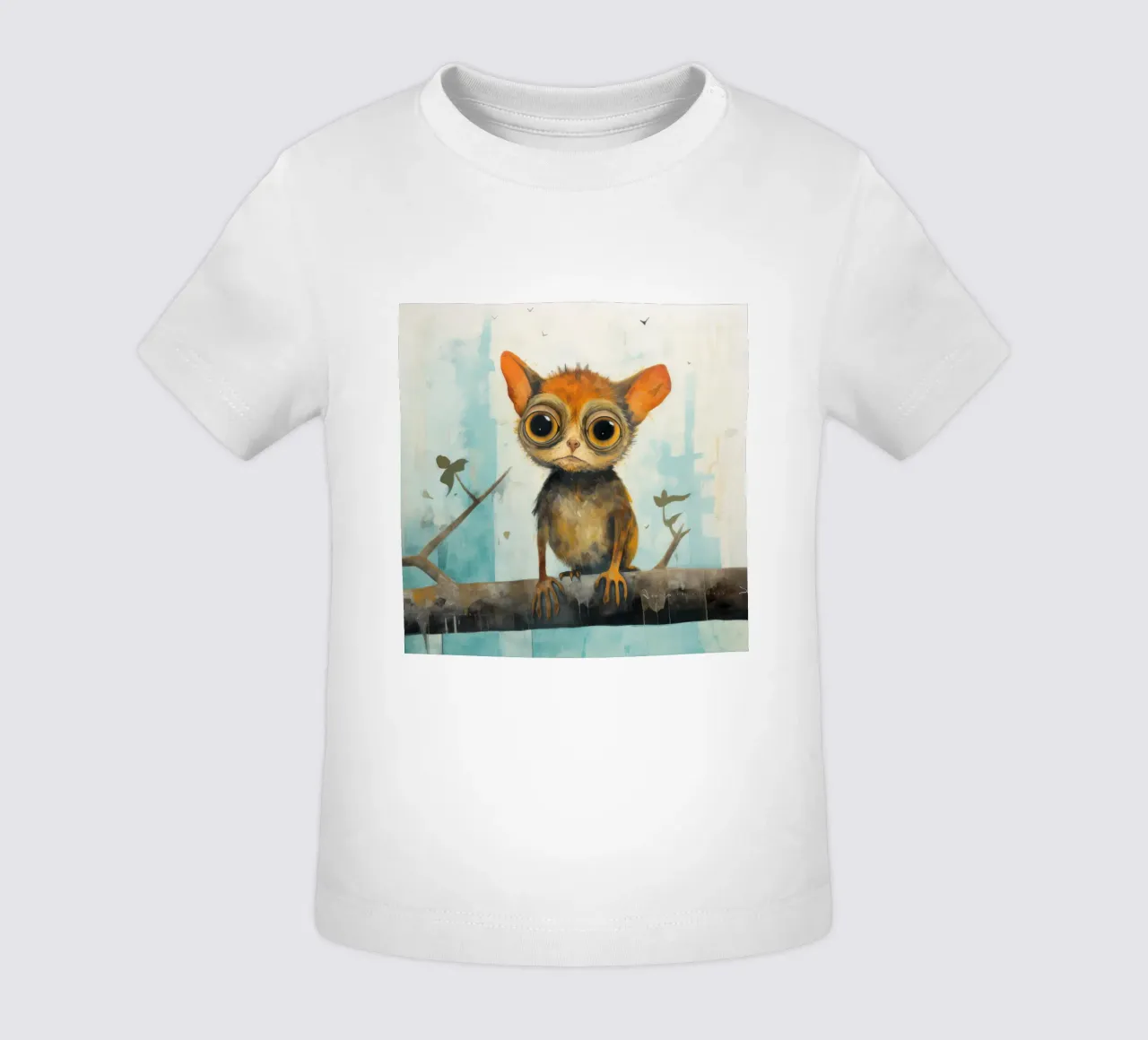 Tarsio minimo 1 maglietta neonato da Minimal Animal Art