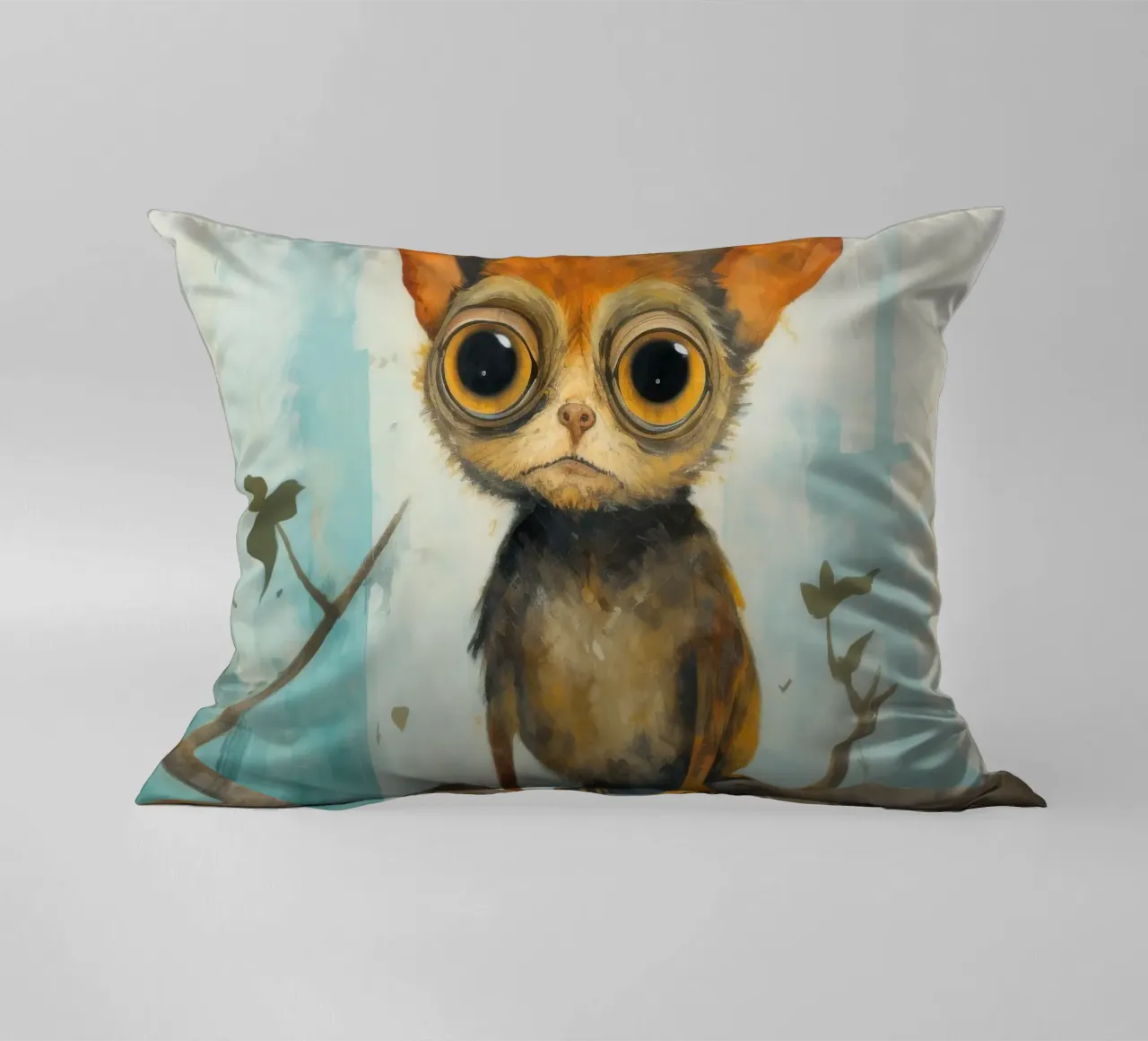 Tarsio minimo 1 cuscino da Minimal Animal Art