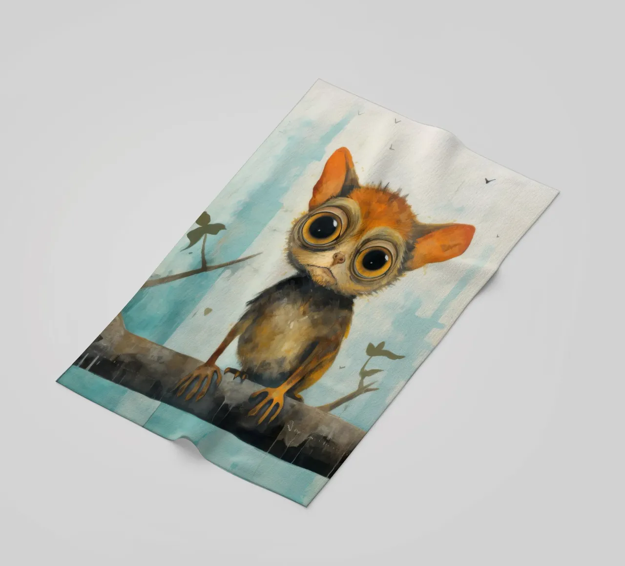 Tarsio minimo 1 telo mare da Minimal Animal Art