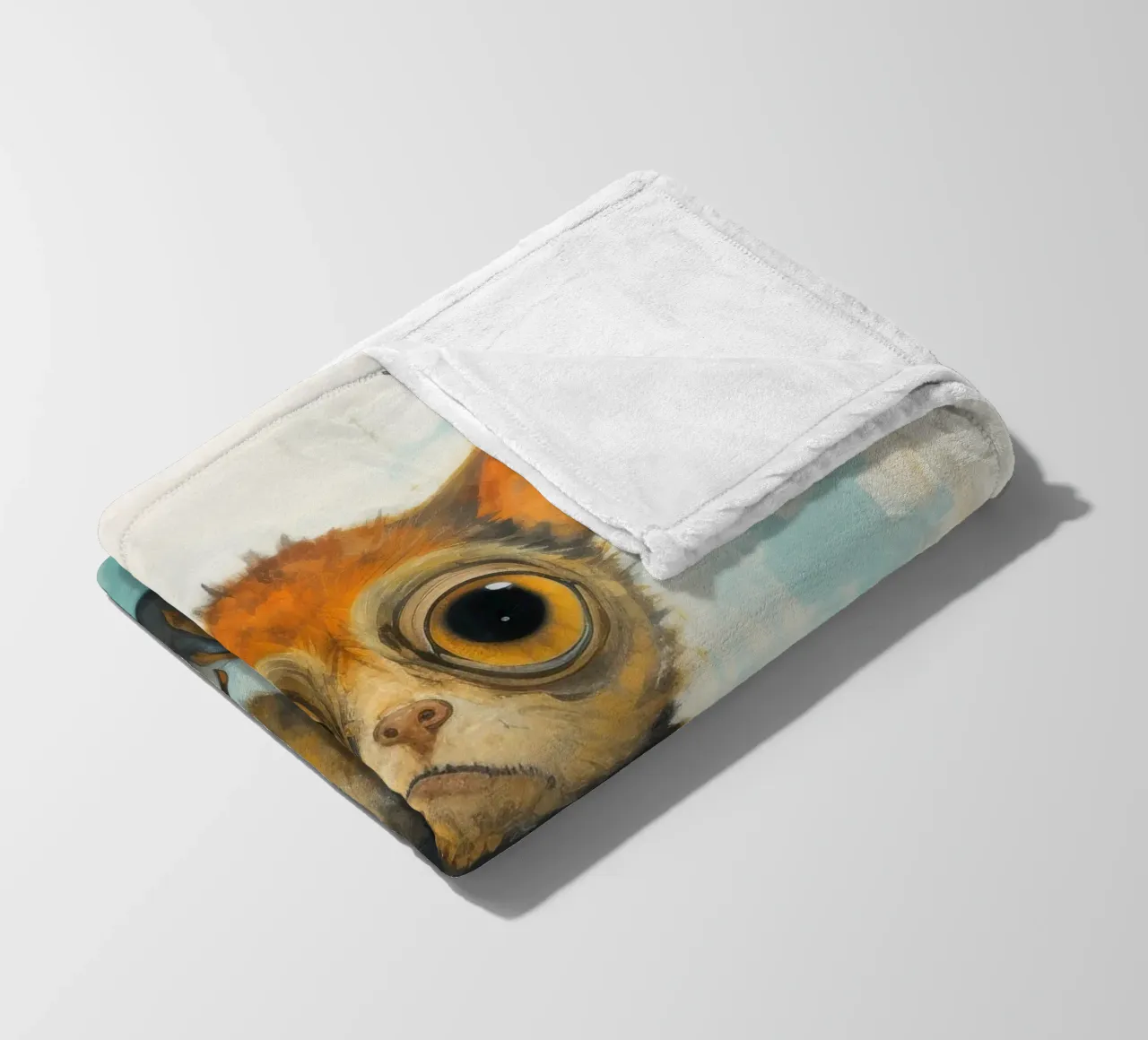 Tarsio minimo 1 coperta in pile da Minimal Animal Art