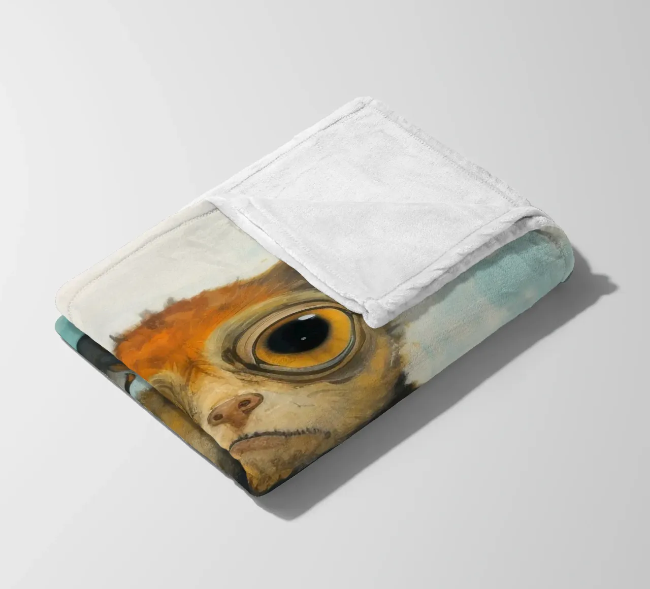 Tarsio minimo 1 coperta in pile da Minimal Animal Art