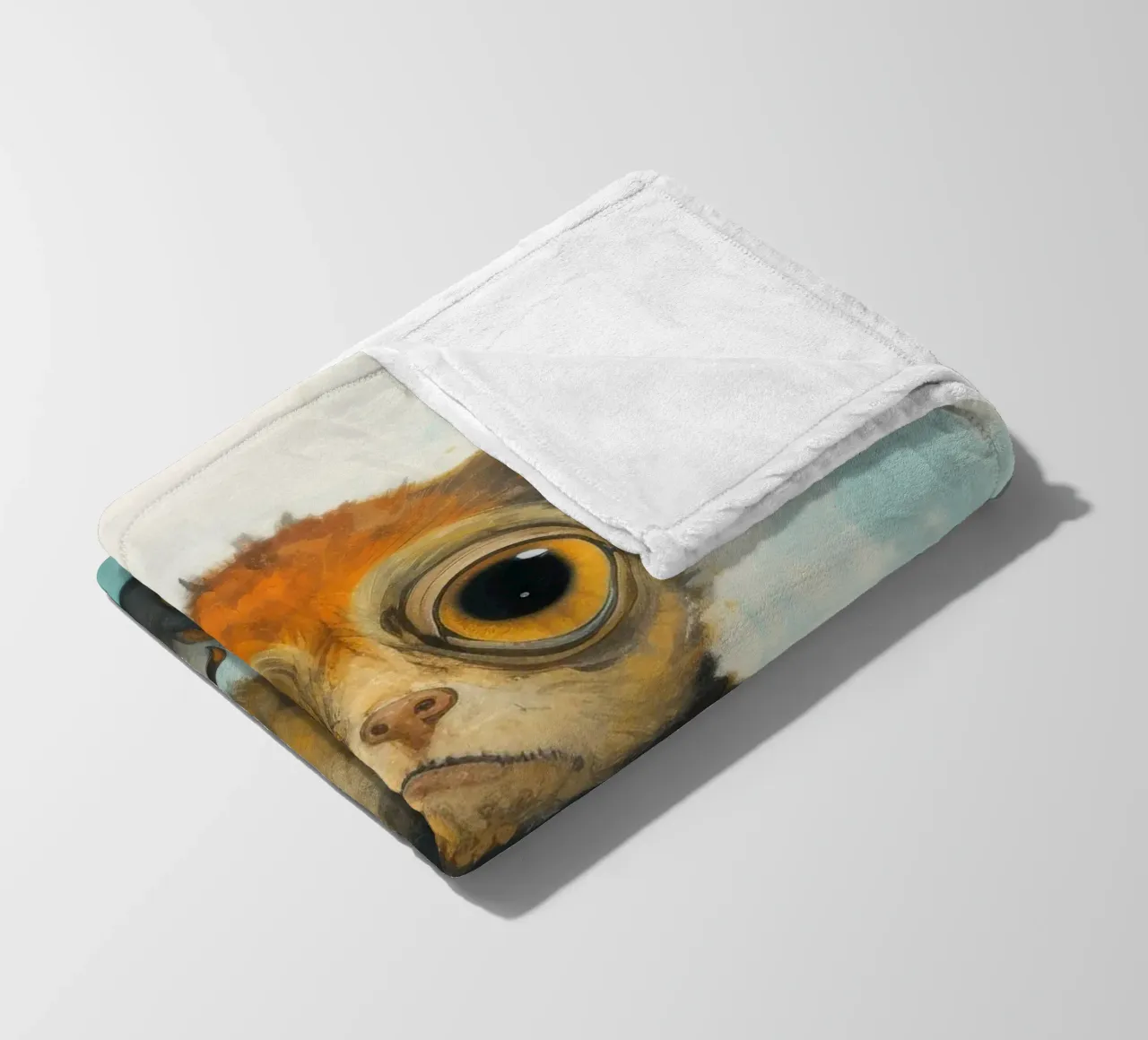 Tarsio minimo 1 coperta in pile da Minimal Animal Art