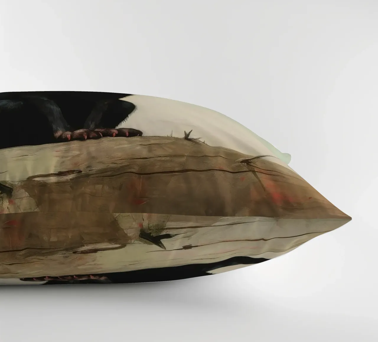 Minimal Tasmanian Devil 2 decorative cushion by Minimal Animal Art