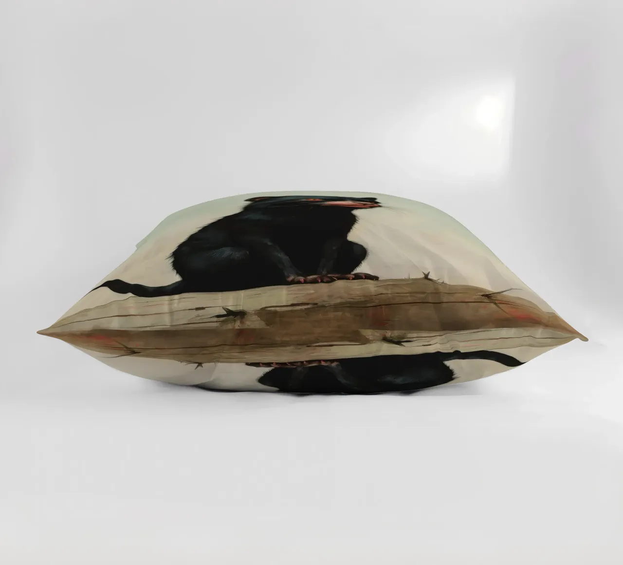 Minimal Tasmanian Devil 2 decorative cushion by Minimal Animal Art