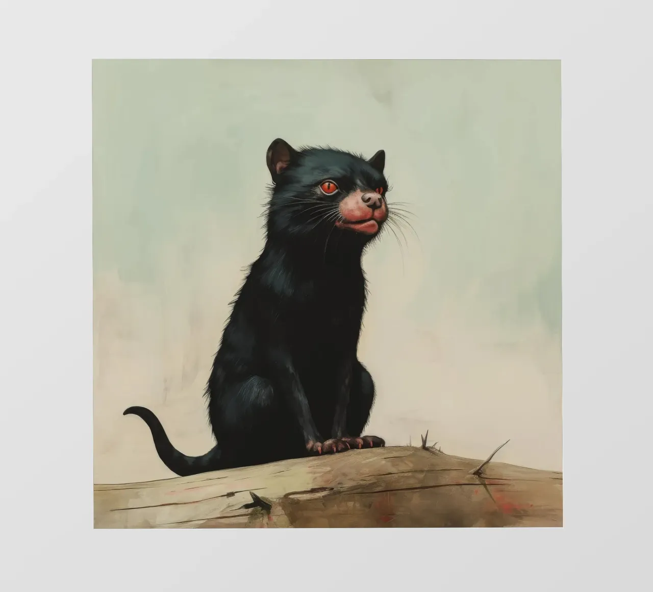 Minimal Tasmanian Devil 2 pvc cover by Minimal Animal Art