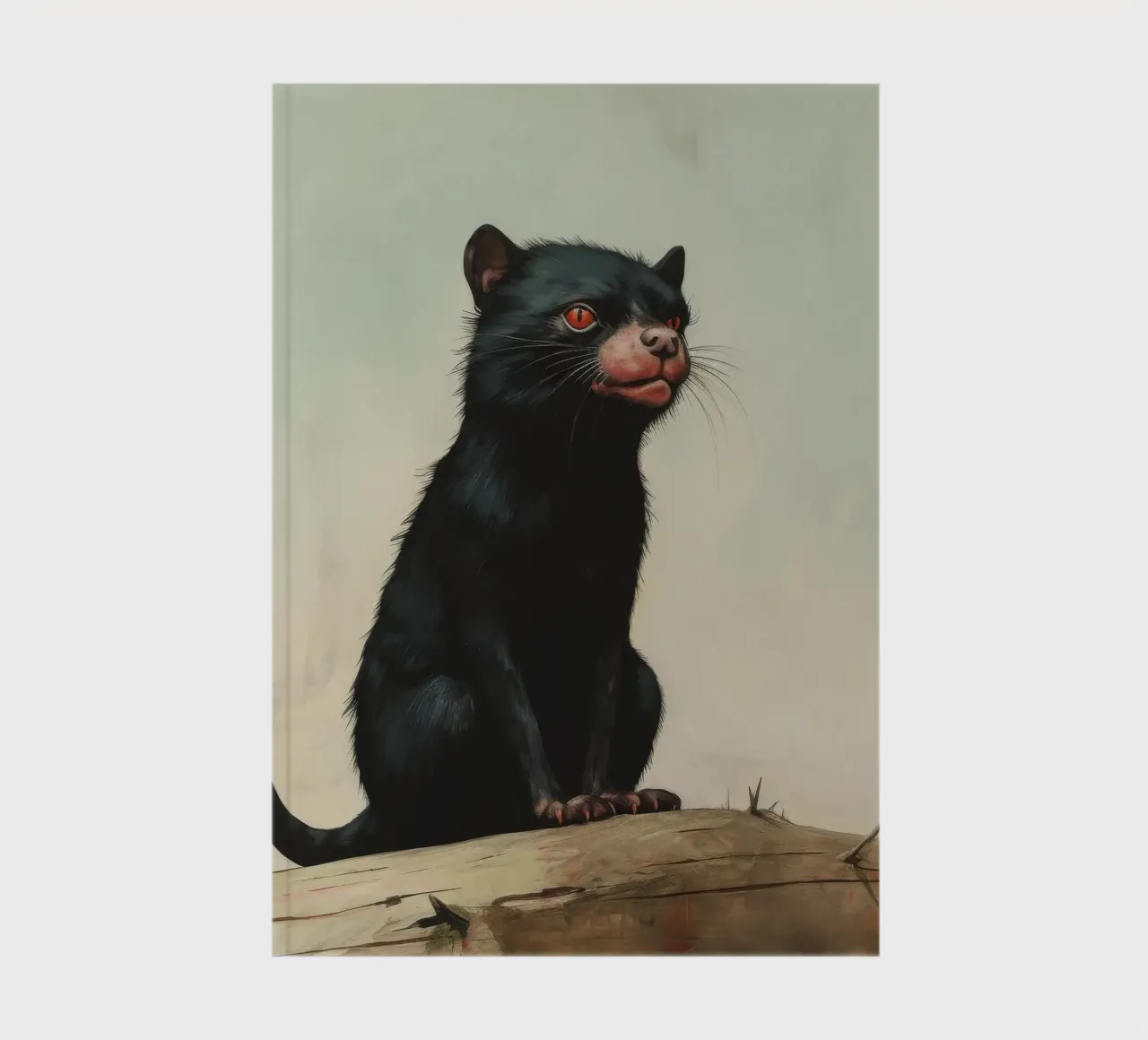 Minimal Tasmanian Devil 2 notebook by Minimal Animal Art