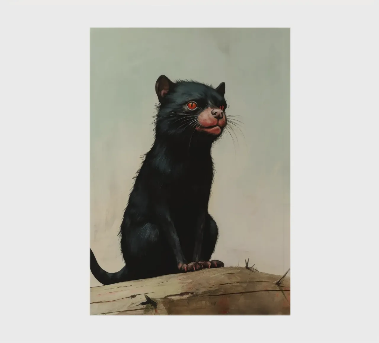 Minimal Tasmanian Devil 2 notebook by Minimal Animal Art