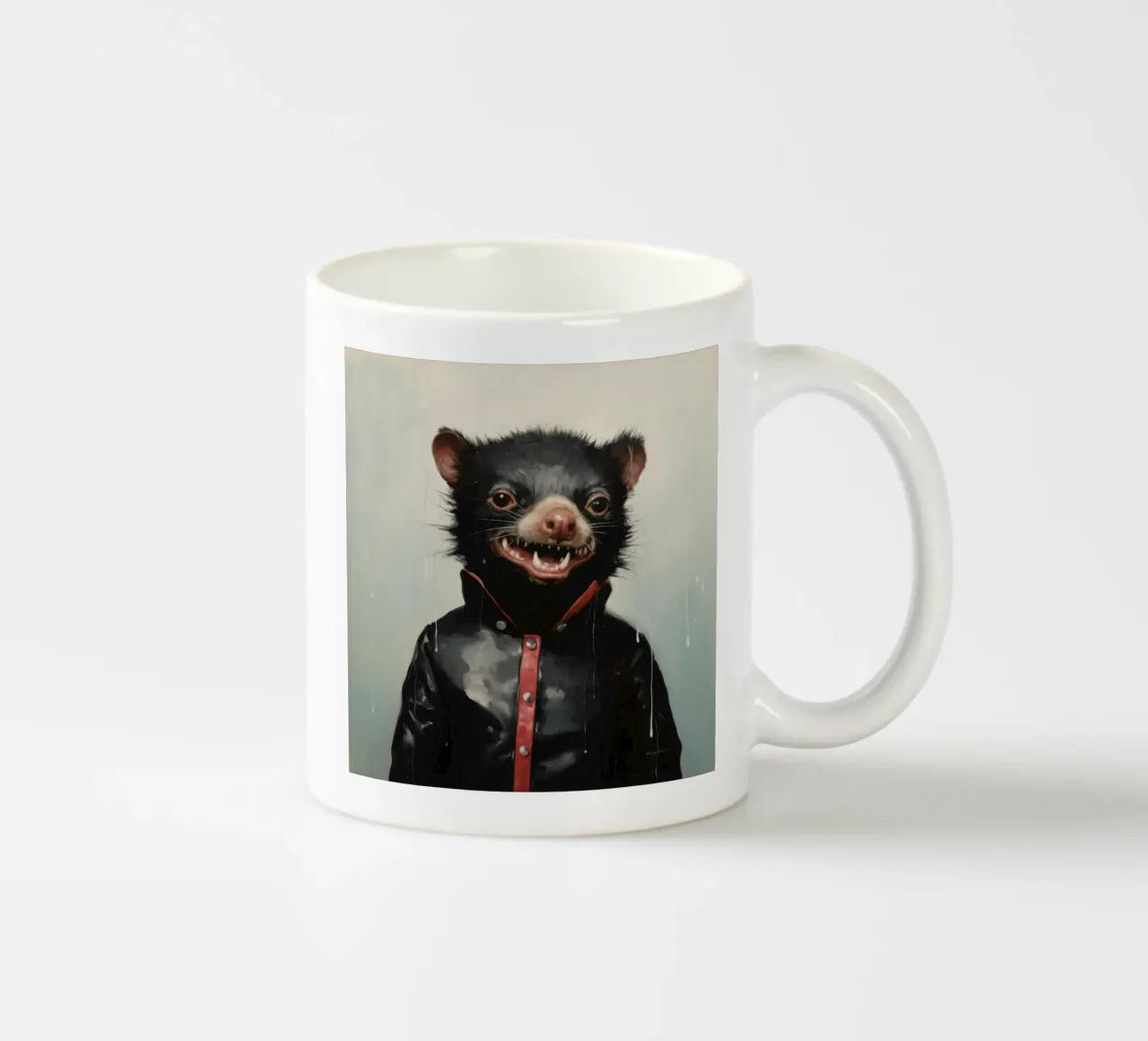 Diavolo della Tasmania minimale 3 tazza in ceramica da Minimal Animal Art