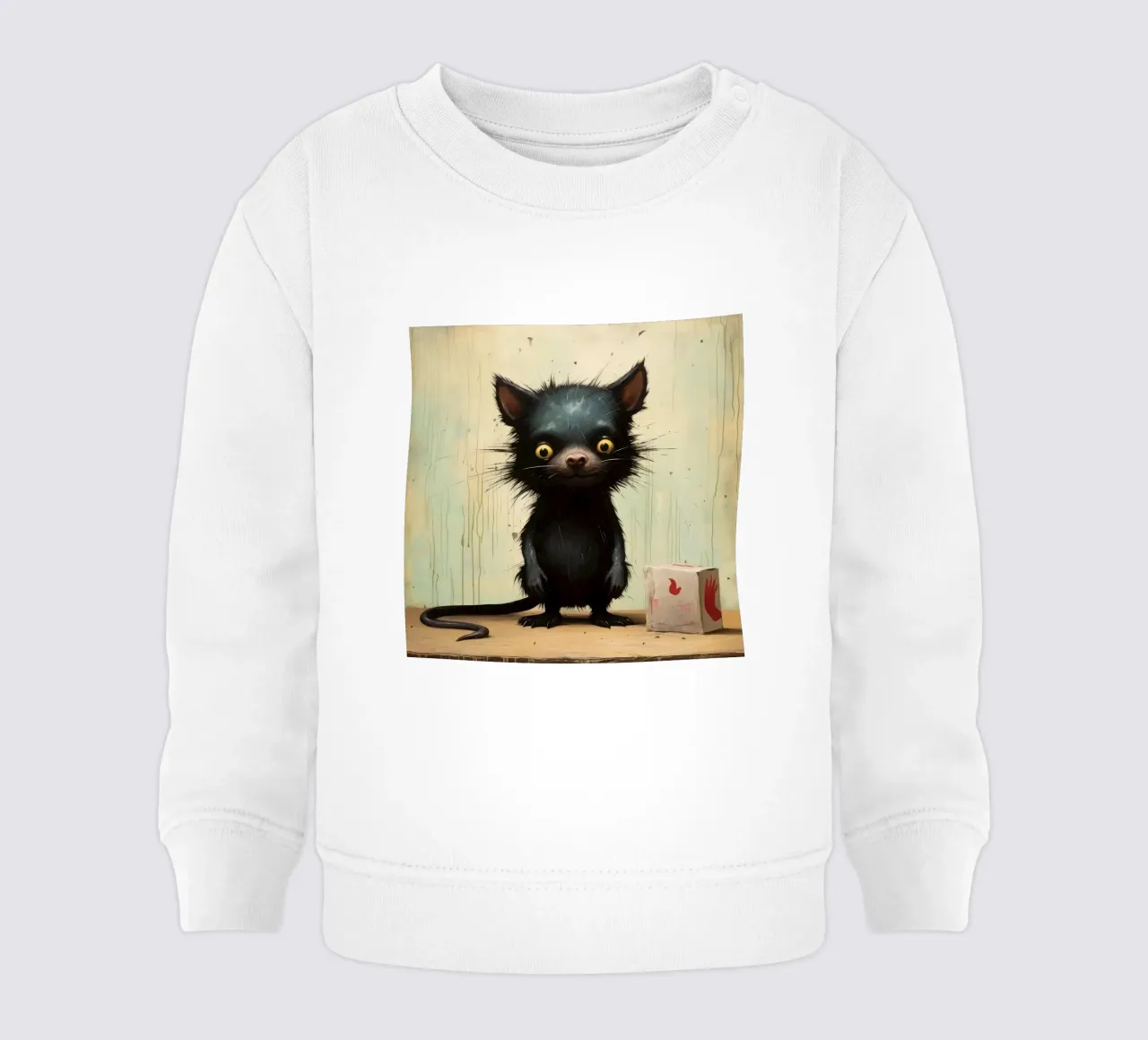 Diavolo della Tasmania minimale 4 felpa neonato da Minimal Animal Art