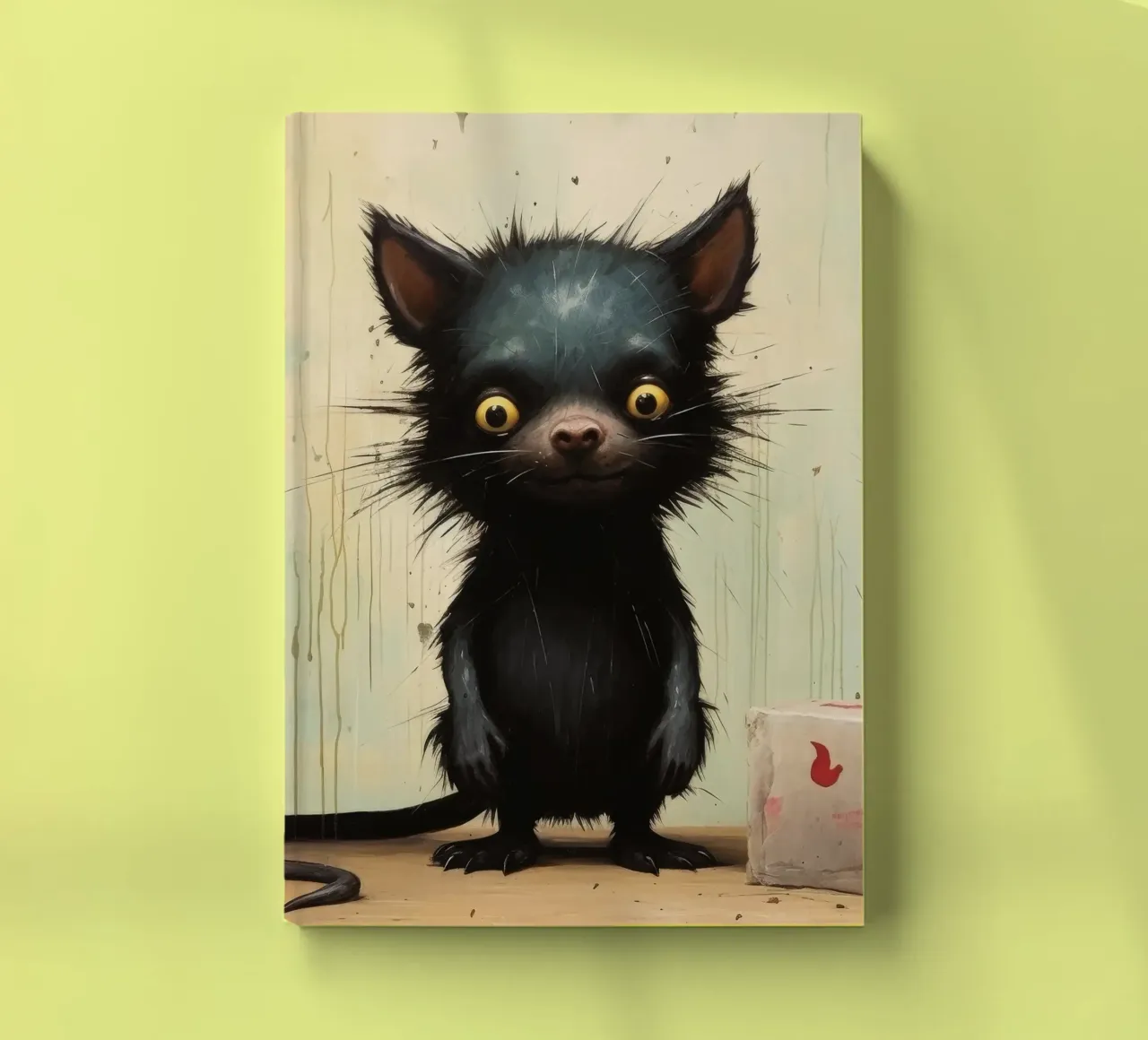 Minimal Tasmanian Devil 4 notebook by Minimal Animal Art