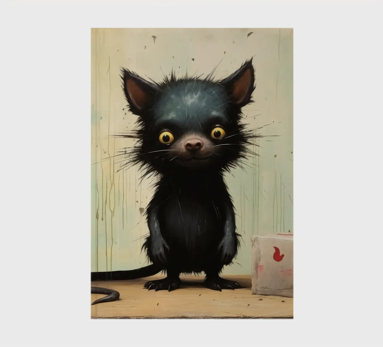 Minimal Tasmanian Devil 4 notebook by Minimal Animal Art