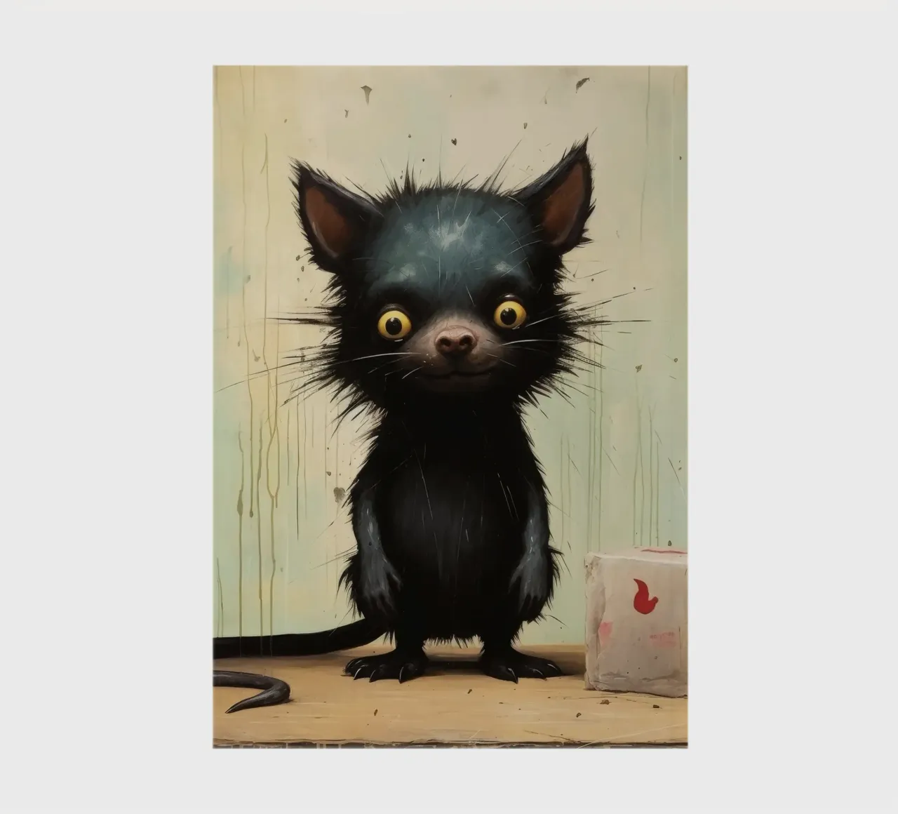 Minimal Tasmanian Devil 4 notebook by Minimal Animal Art