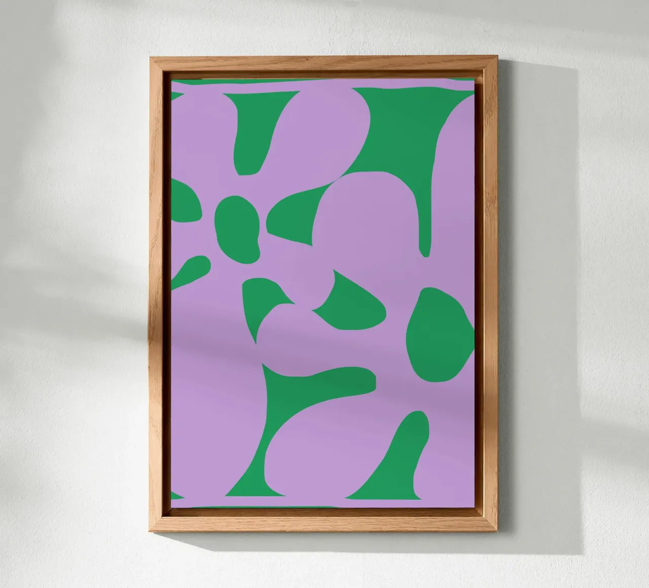 Grande fiore verde e viola Groovy alluminio dibond da pdigitalprints