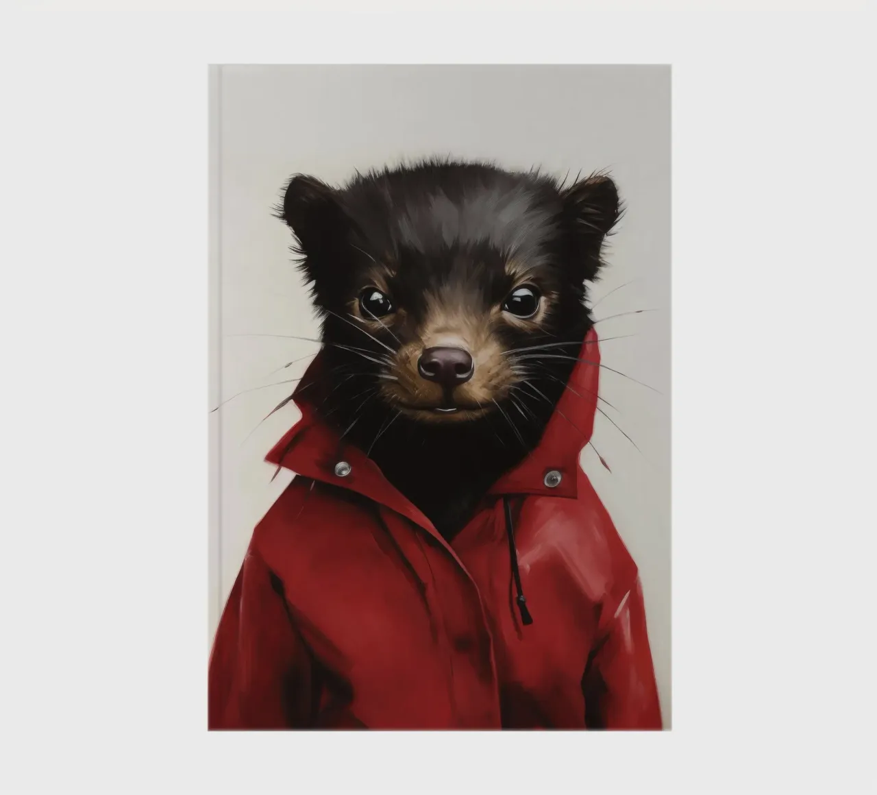 Minimal Tasmanian Devil 1 notebook by Minimal Animal Art