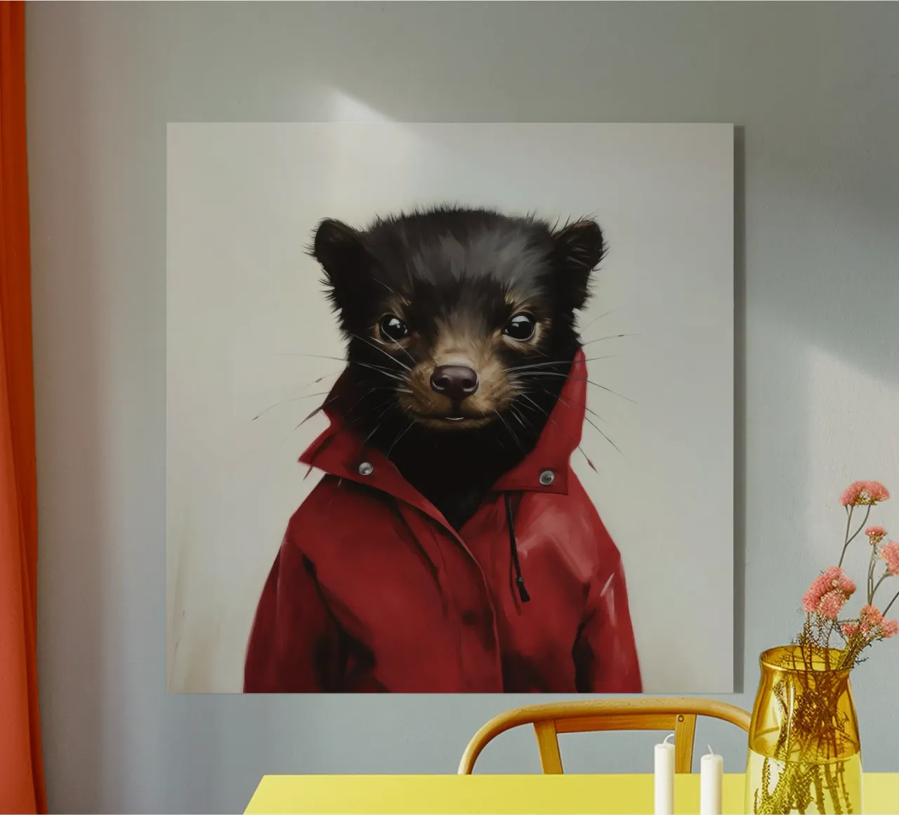 Diablo de Tasmania mínimo 1 metacrilato de Minimal Animal Art