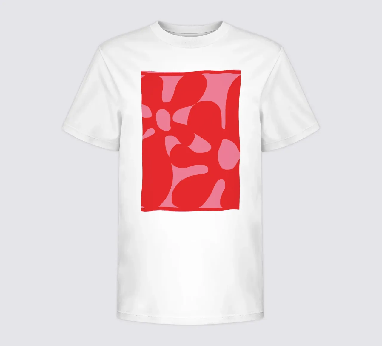 Big Groovy red flowers kids t-shirt by pdigitalprints