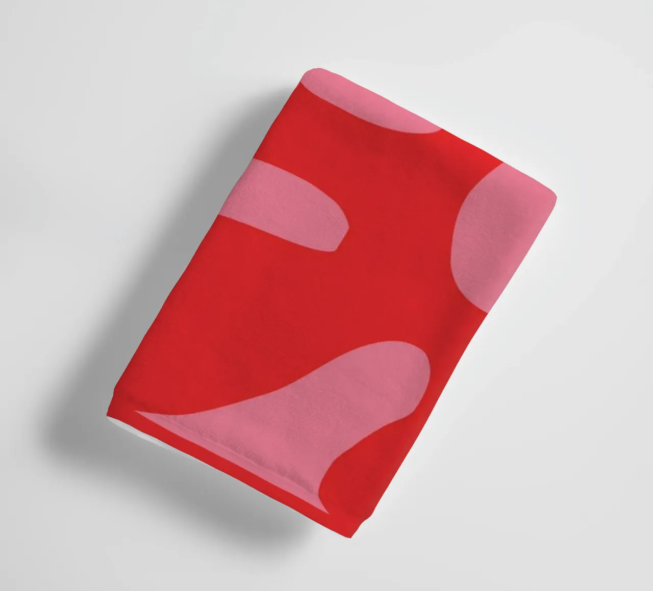 Big Groovy red flowers towel by pdigitalprints