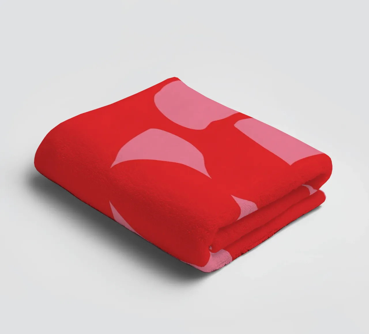 Big Groovy red flowers towel by pdigitalprints