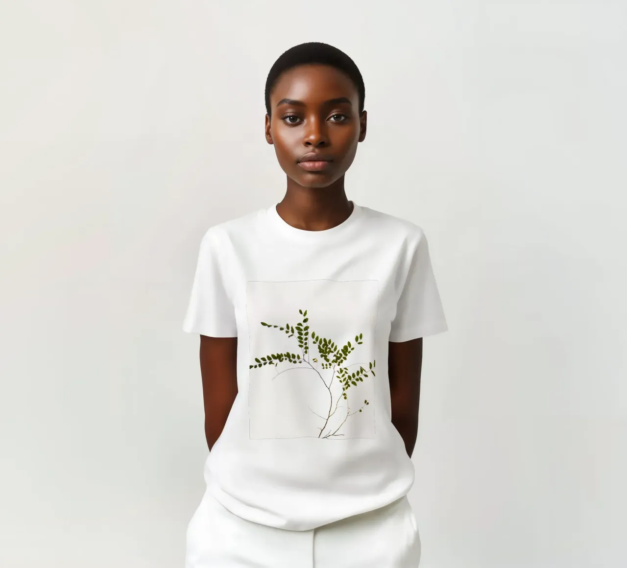 Ramo d'albero minimalista t-shirt da Teresa André