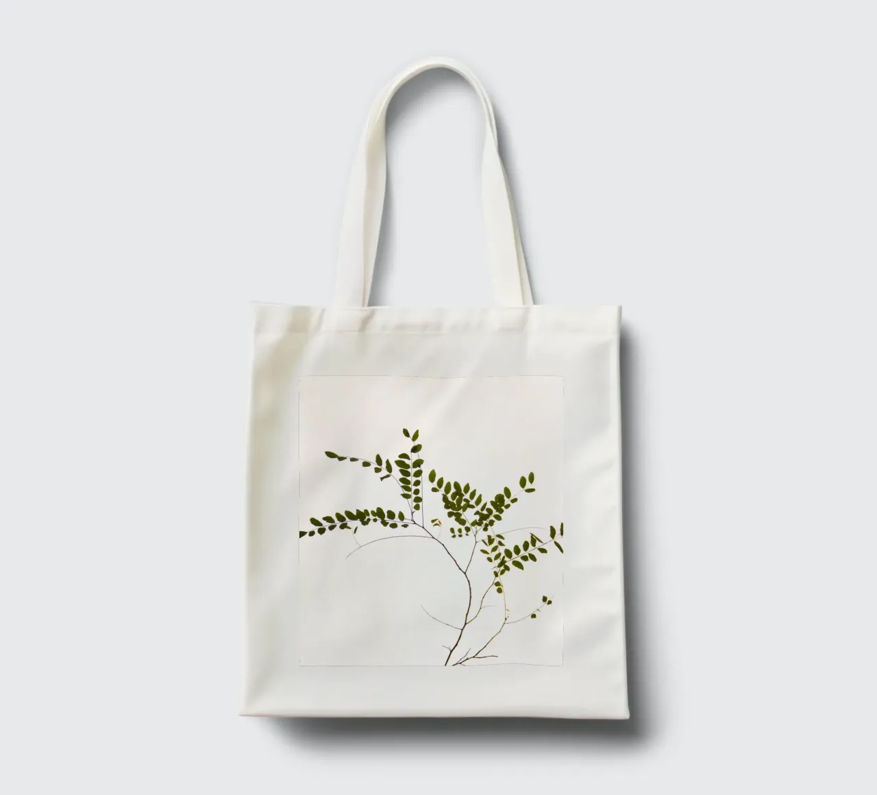 Tree delicate branch borsa in juta da Teresa André