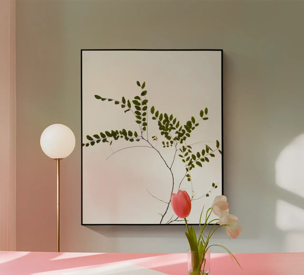 Zarter Baumzweig Acryl-Glas von Teresa André