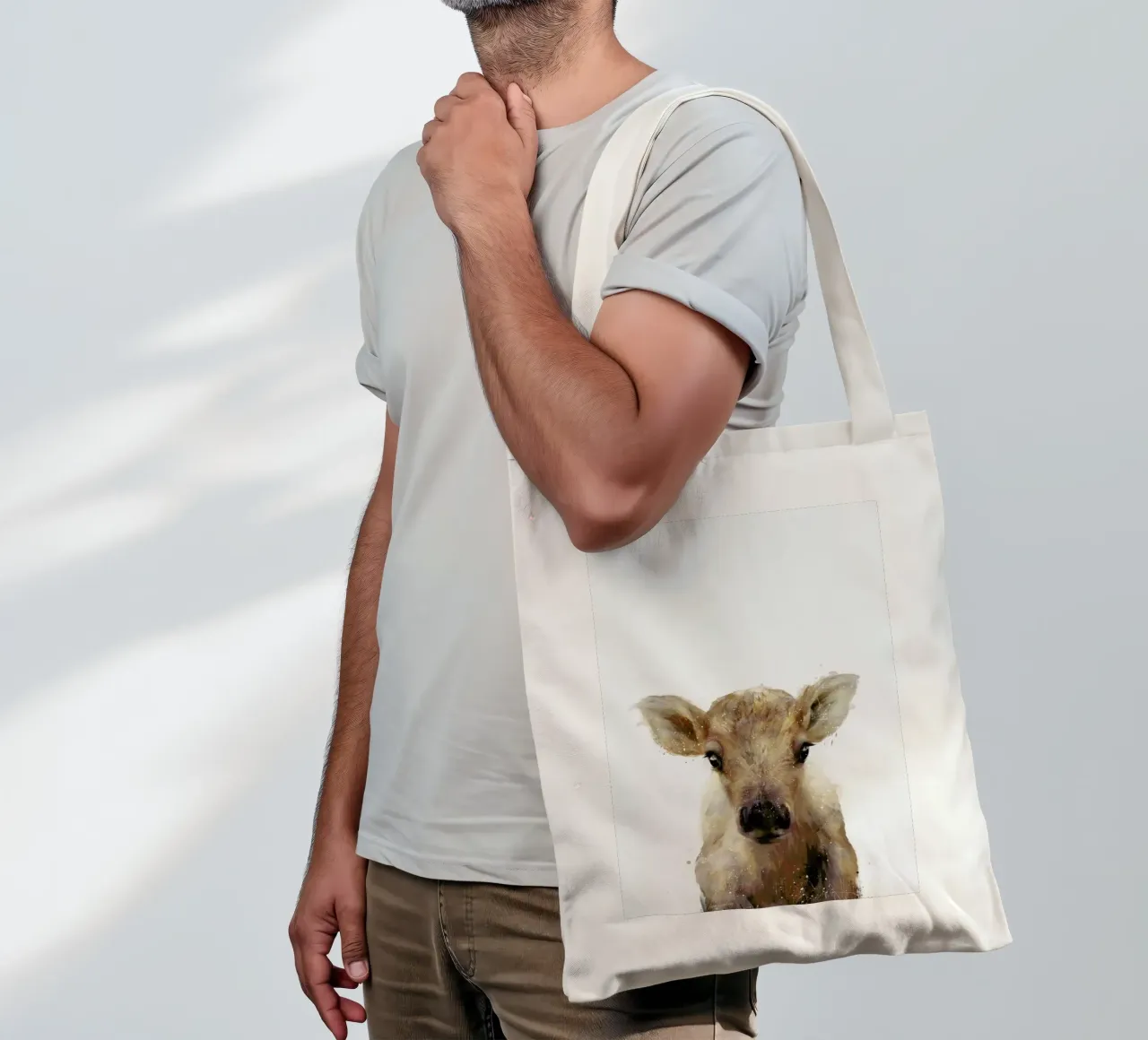 Little Reindeer tote bag by Amy Hamilton