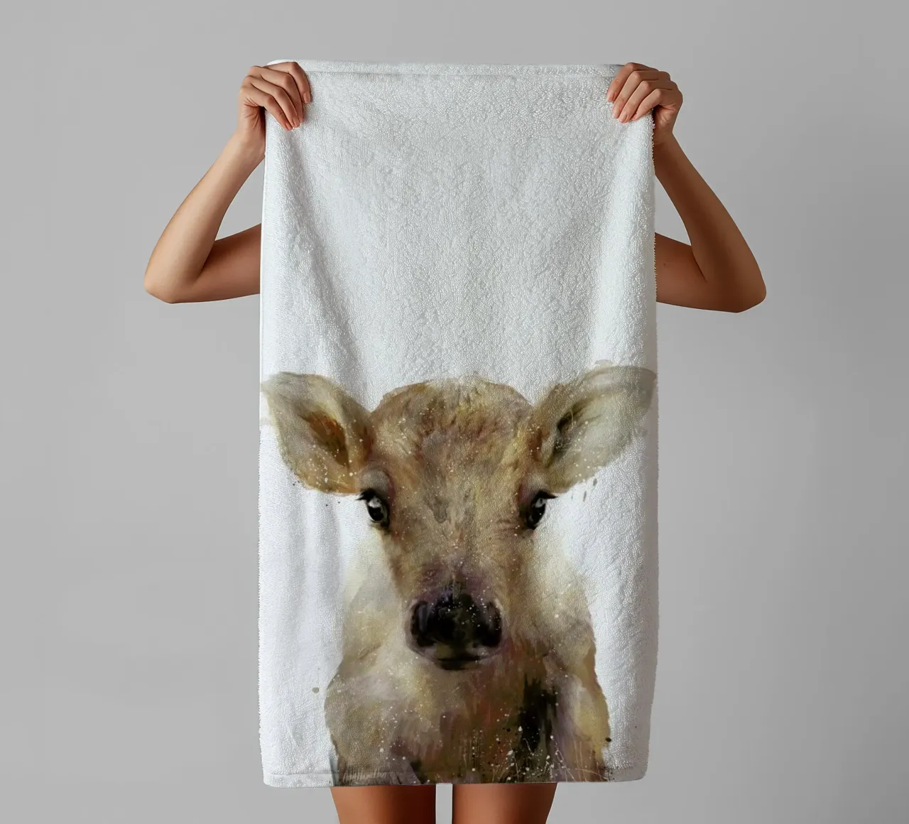 Little Reindeer asciugamano da bagno da Amy Hamilton