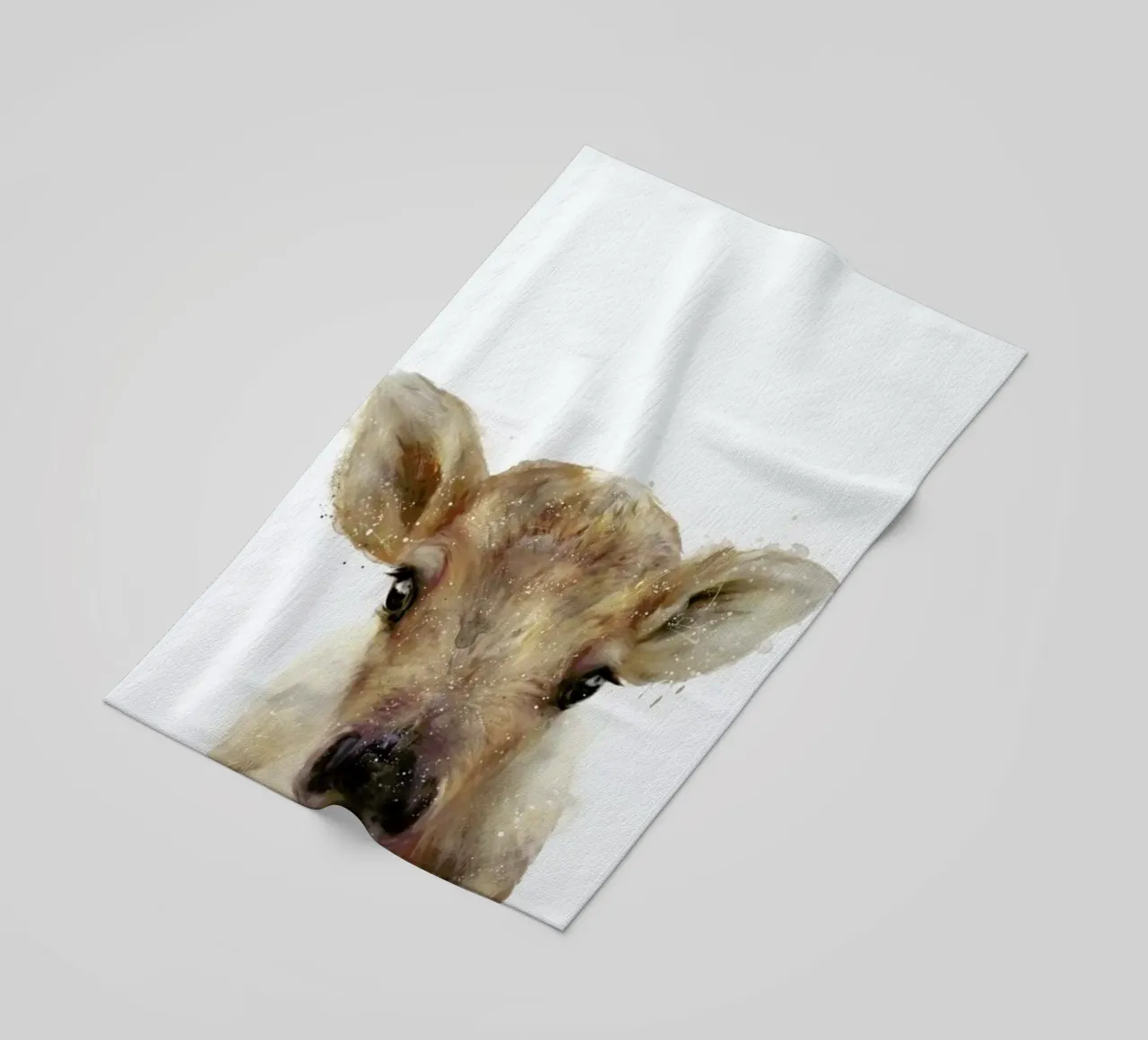Little Reindeer beach towel by Amy Hamilton