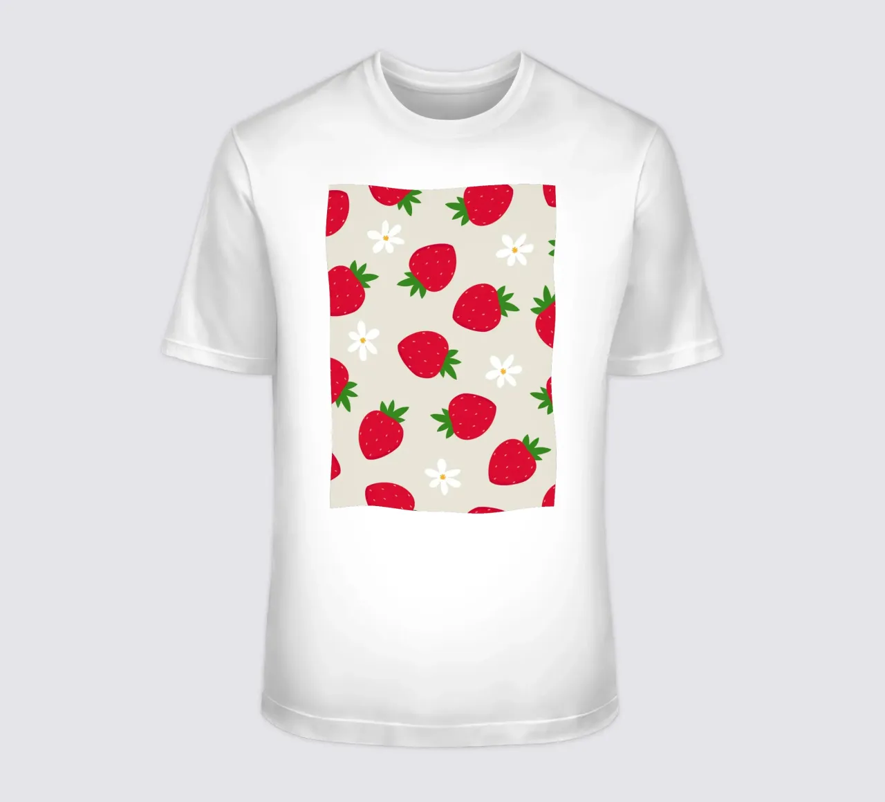 Preppy Strawberry Print t-shirt by pdigitalprints