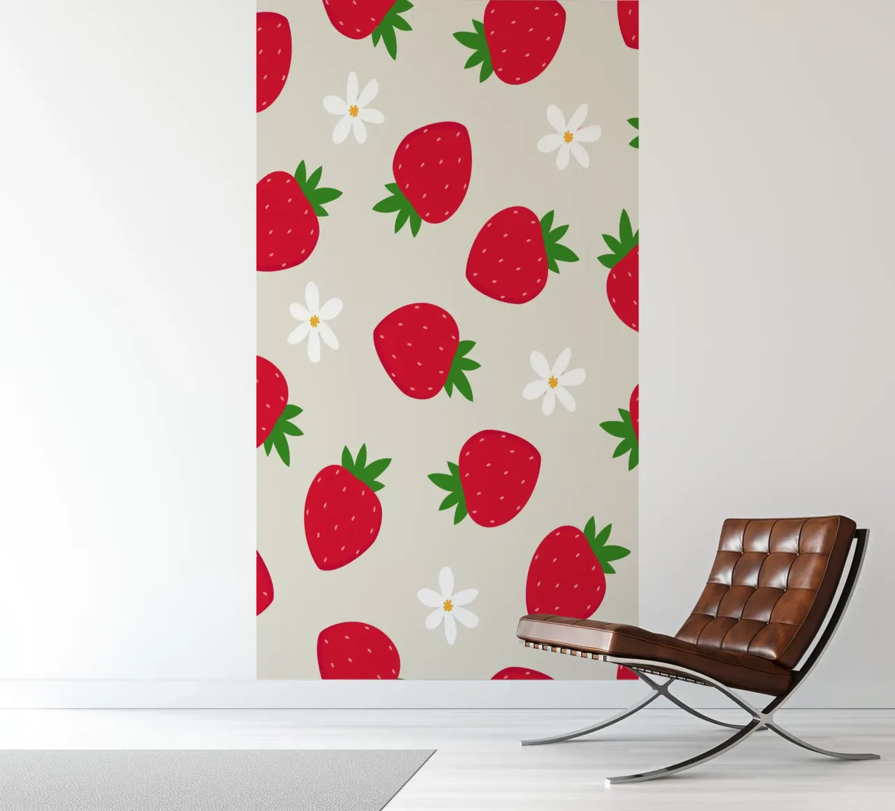 Imprimé fraise preppy papier peint photo de pdigitalprints