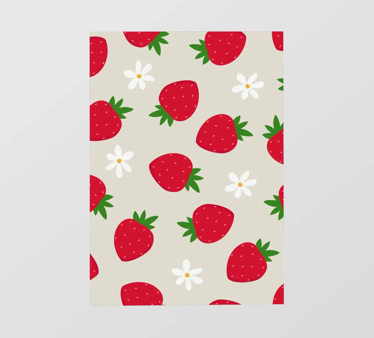 Imprimé fraise preppy papier peint photo de pdigitalprints