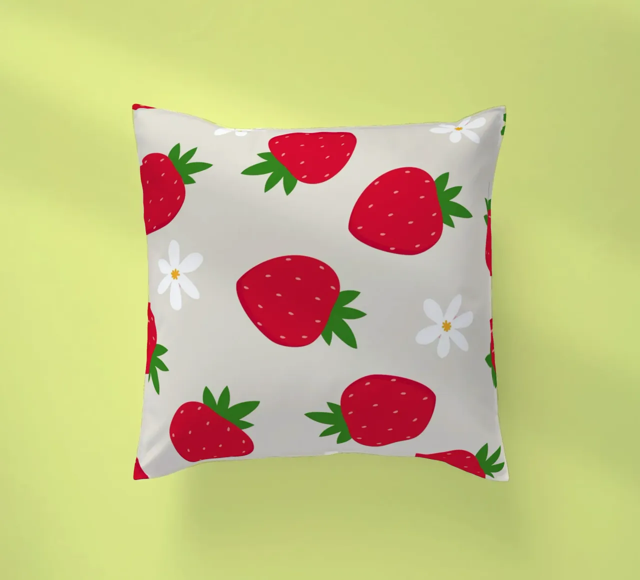 Stampa preppy di fragole cuscino da pdigitalprints
