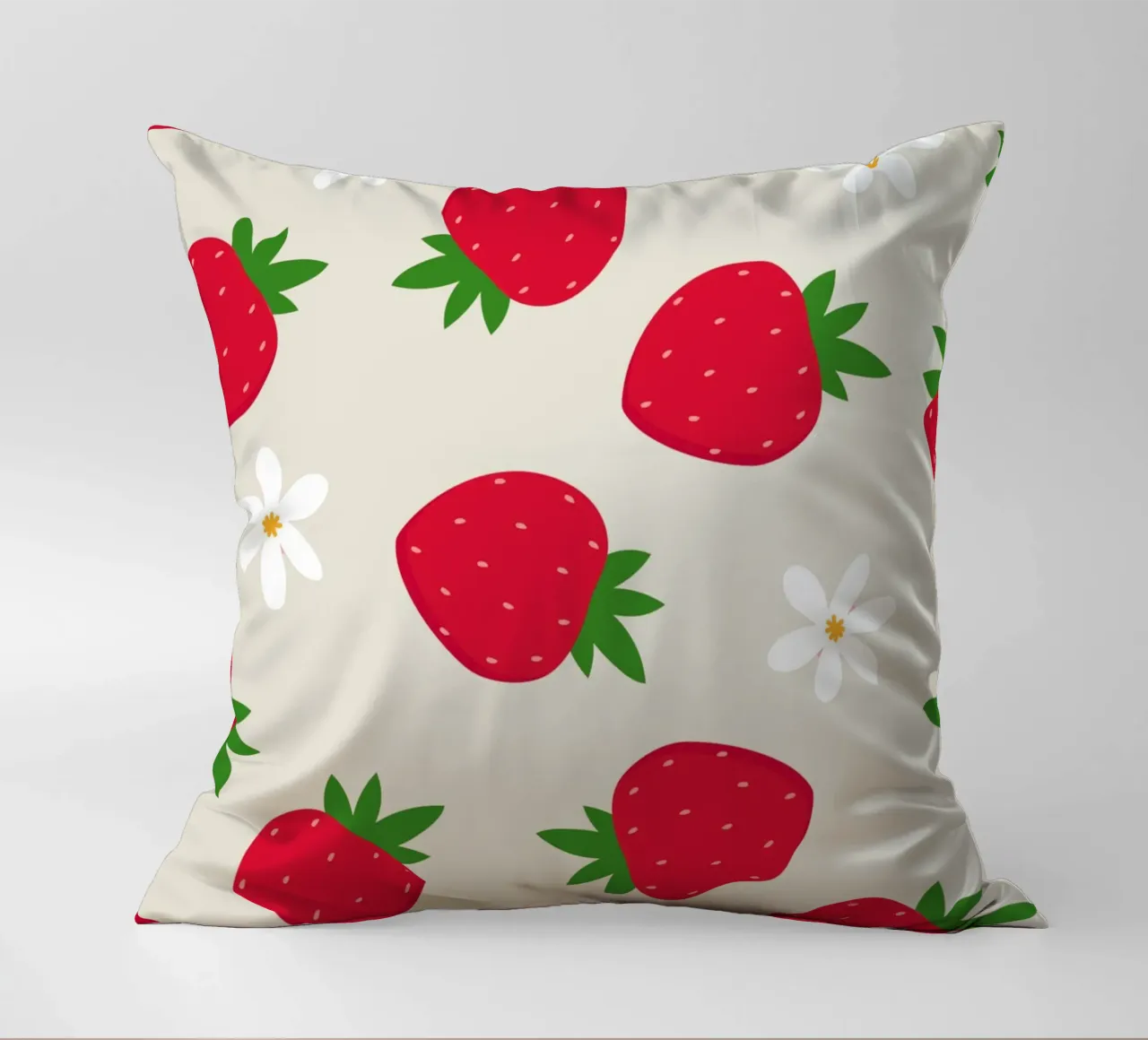 Stampa preppy di fragole cuscino da pdigitalprints