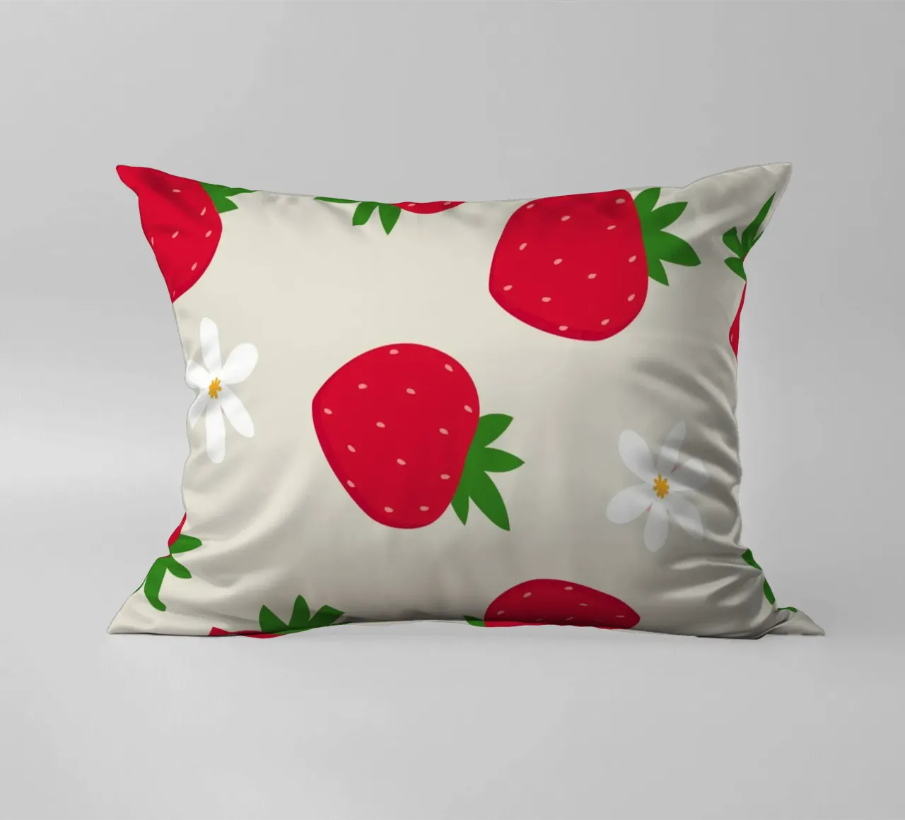 Stampa preppy di fragole cuscino da pdigitalprints